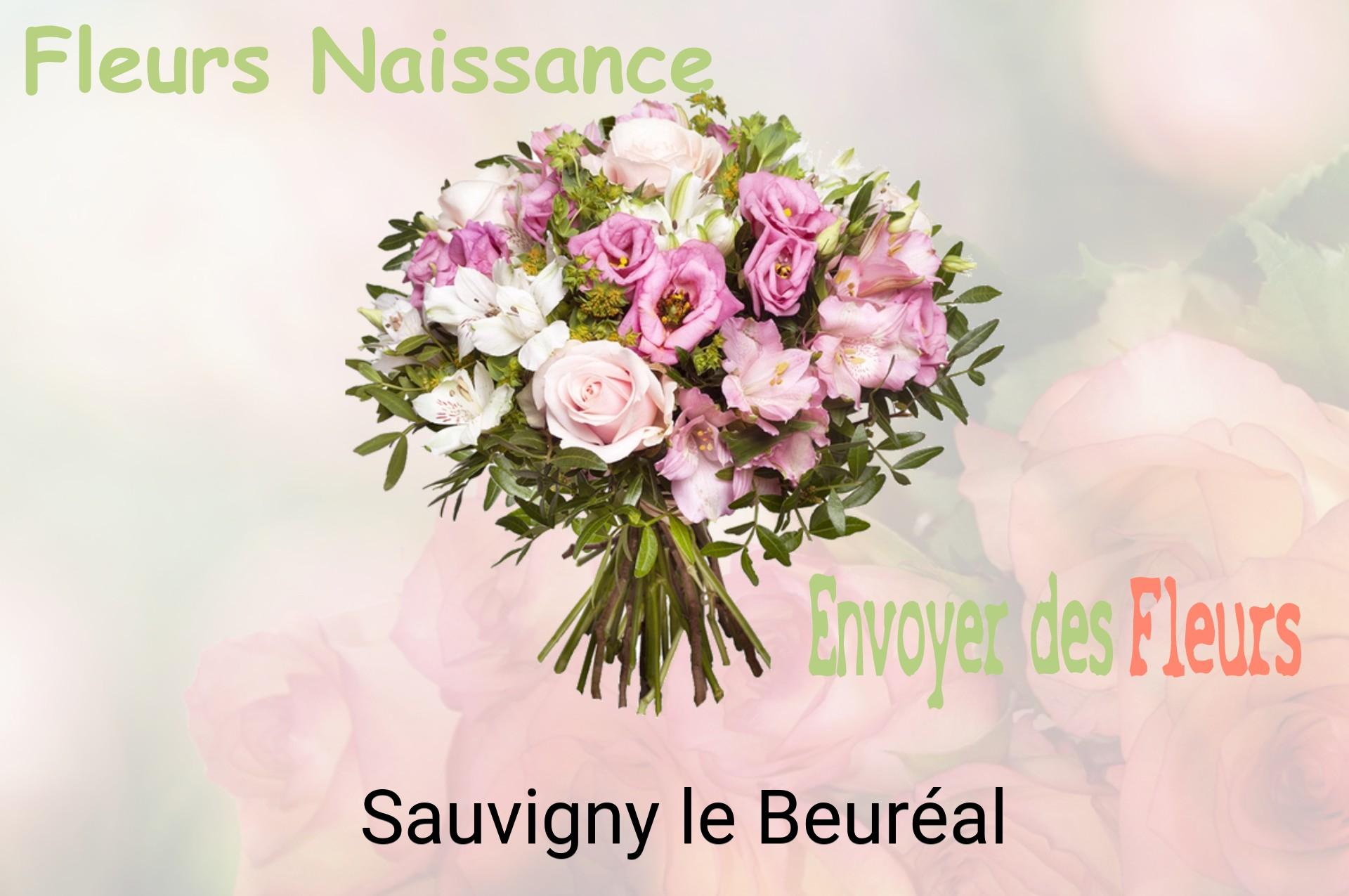 Bouquet de fleurs de naissance livré à Sauvigny-le-Beuréal